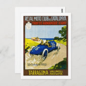Reial Moto Club Catalunya Retro Postkarte (Vorne/Hinten)