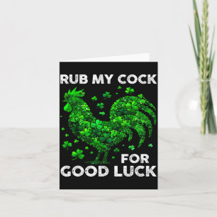 Reibe Mich Für Viel Glück Lustiger St. Patrick's D Karte