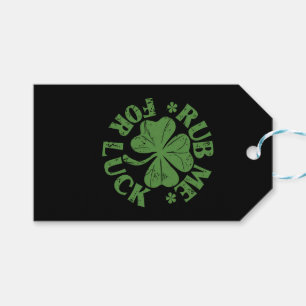 Reibe mich zum Glück am St. Patrick's Day Shamrock Geschenkanhänger