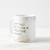 ReibeParty stoppen nicht Kaffeetasse (Vorderseite Links)