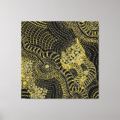 Reibung über gepunktete Linie - Aborigine-Grafik Leinwanddruck (Vorderseite)