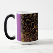 Reibung über gepunktete Linie - Aborigine-Grafik Verwandlungstasse (Links)