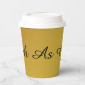 Reich als Gold Gradient Pappbecher (Links)