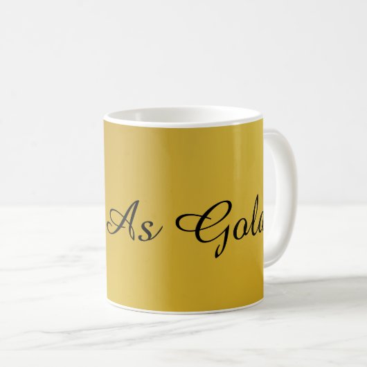 Reich als Gold Kaffeetasse (VorderseiteRechts)