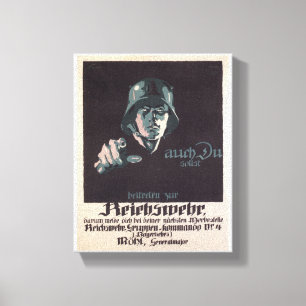 Reich Army Propaganda Poster Leinwanddruck