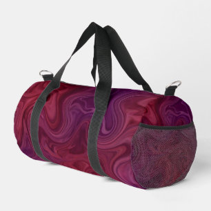 Reich Burgunder-Wein-Purple Organischer Fluss  Duffle Bag