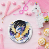 Reich der Drachen: Babydusche Pappteller (Party)