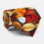 Reich der Foliage mit Ahorn-Blätter in warmen Farb Krawatte (Gerollt)