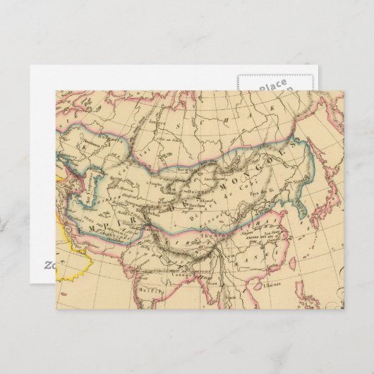 Reich der Mongolen Postkarte (Vorne/Hinten)