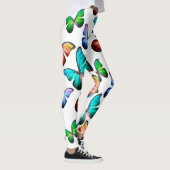 Reich der Rainbow Morpho Blauen Schmetterlinge Leggings (Rechts)