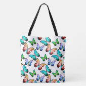 Reich der Rainbow Morpho Blauen Schmetterlinge Tasche (Rückseite)