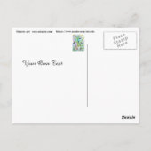 Reich der rustikalen Blätter Postkarte (Rückseite)