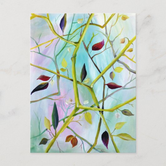 Reich der rustikalen Blätter Postkarte (Vorderseite)