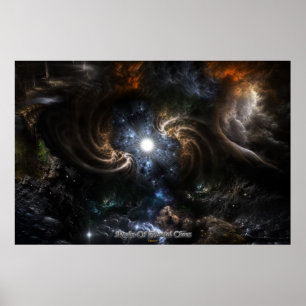 Reich des Fraktal Chaos CRTXR Poster