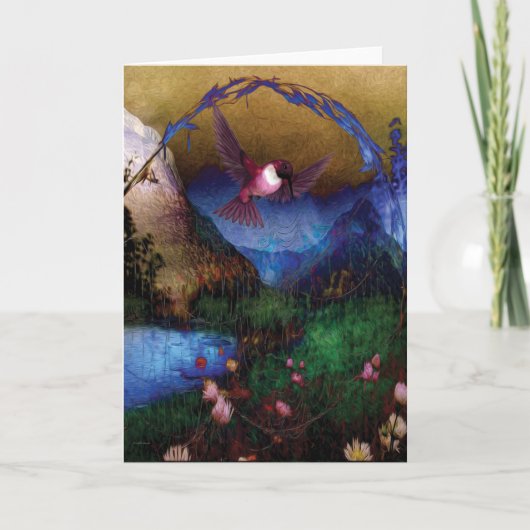 Reich des Hummingvogels Karte (Vorderseite)