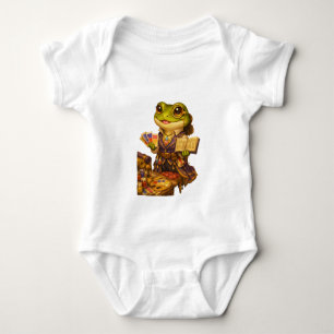 Reich Designer Frosch Charakter Baby Strampler