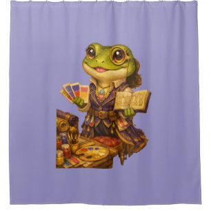 Reich Designer Frosch Charakter Duschvorhang