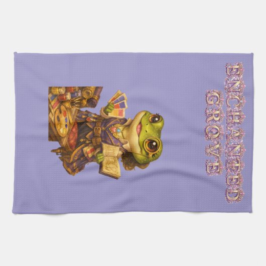 Reich Designer Frosch Charakter Geschirrtuch (Horizontal)