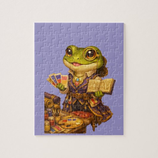 Reich Designer Frosch Charakter Puzzle (Vertikal)