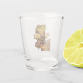 Reich Designer Frosch Charakter Schnapsglas (Rückseite)