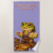 Reich Designer Frosch Charakter Strandtuch (Vorderseite)