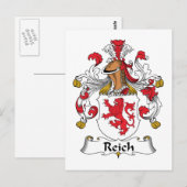 Reich Familienwappen Postkarte (Vorne/Hinten)