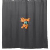 "Reich in Freude." Duschvorhang (Vorderseite)