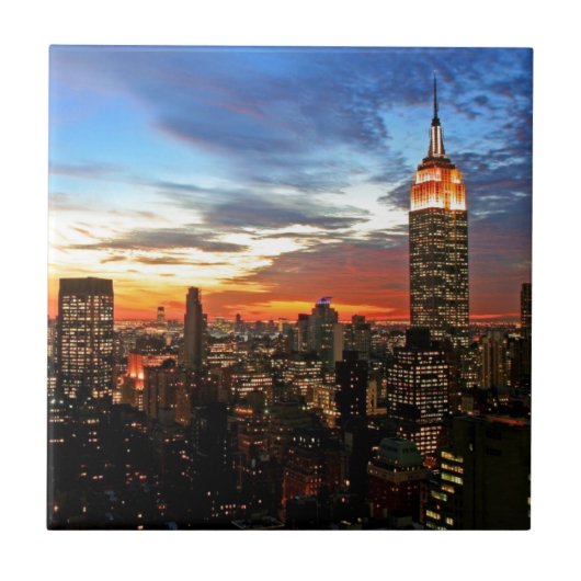 Reich-Staats-Gebäude New York Fliese (Vorderseite)