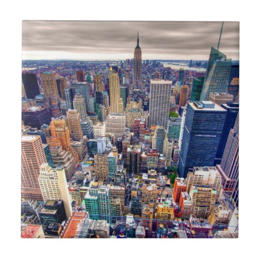 Reich-Staats-Gebäude und Midtown Manhattan Fliese (Vorderseite)