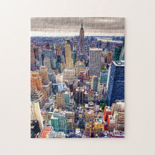 Reich-Staats-Gebäude und Midtown Manhattan Puzzle (Vertikal)