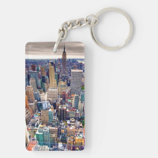 Reich-Staats-Gebäude und Midtown Manhattan Schlüsselanhänger (Rückseite)