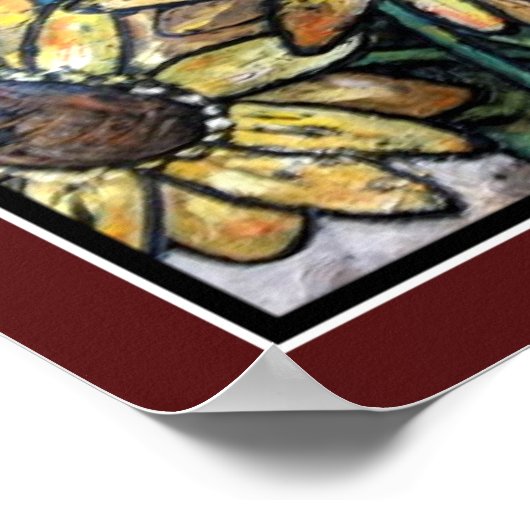 Reich toskanischer Collage Poster (Ecke)