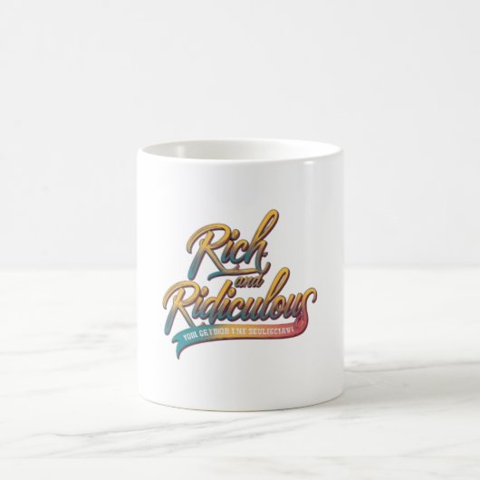 Reich und lächerlich kaffeetasse (Mittel)