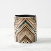 Reich und rustikal: Brown Stripes Tasse (Zentrum)