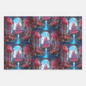 Reich verzaubert - Fantasy Castle & Mystic Pflanze Geschenkpapier Set (Vorderseite 2)