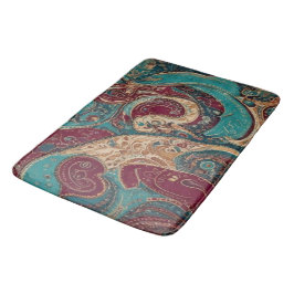Reich verzierte Badematte im Boho-Stil mit edlen F