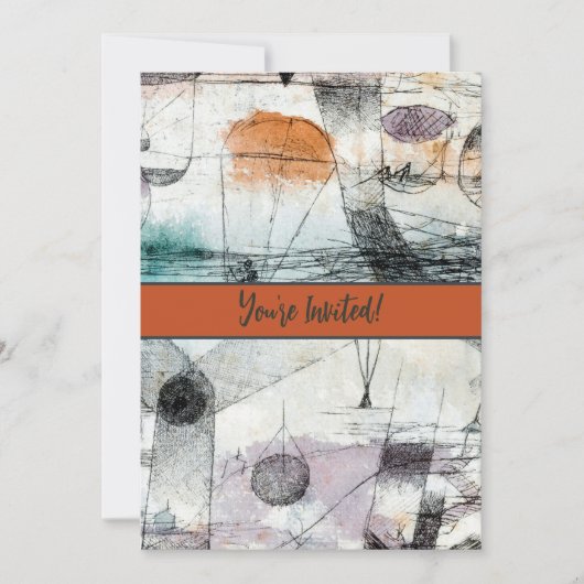 Reich von Air Paul Klee Abstrakter Expressionist Einladung (Vorderseite)