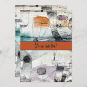 Reich von Air Paul Klee Abstrakter Expressionist Einladung (Vorne/Hinten)