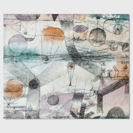 Reich von Air Paul Klee Abstrakter Expressionist Geschenkpapier (Flach)