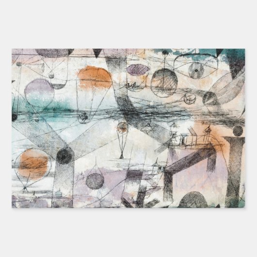 Reich von Air Paul Klee Abstrakter Expressionist Geschenkpapier Set (Vorderseite)