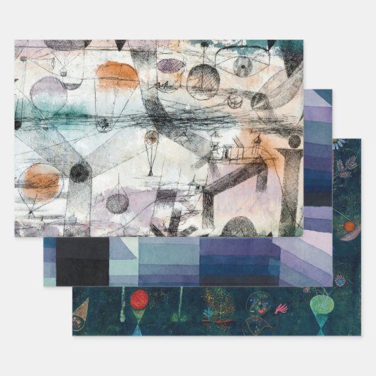 Reich von Air Paul Klee Abstrakter Expressionist Geschenkpapier Set (Set)