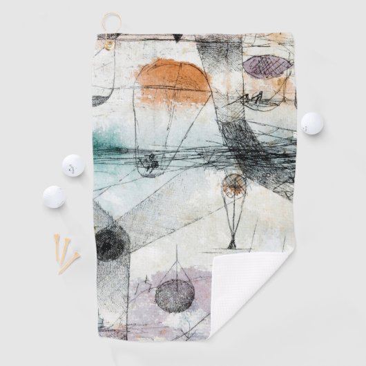 Reich von Air Paul Klee Abstrakter Expressionist Golfhandtuch (Insitu)