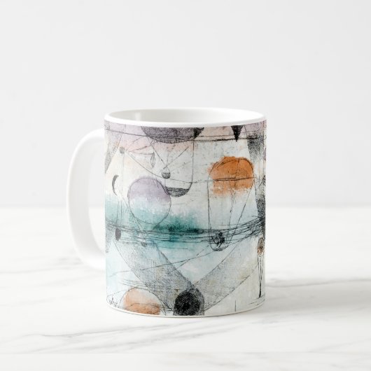 Reich von Air Paul Klee Abstrakter Expressionist Kaffeetasse (Vorderseite Links)