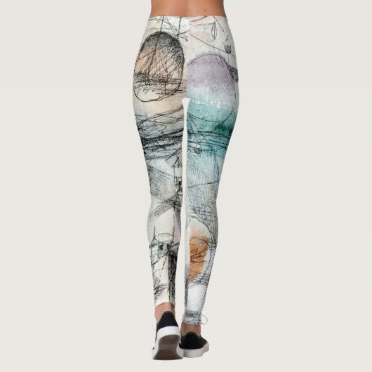 Reich von Air Paul Klee Abstrakter Expressionist Leggings (Rückseite)