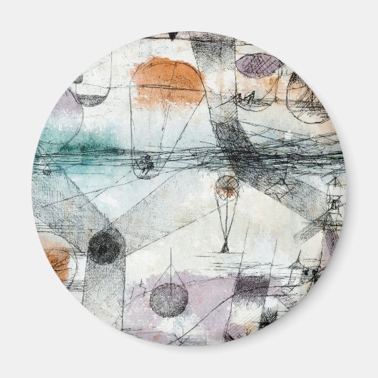 Reich von Air Paul Klee Abstrakter Expressionist Magnet (Vorne)