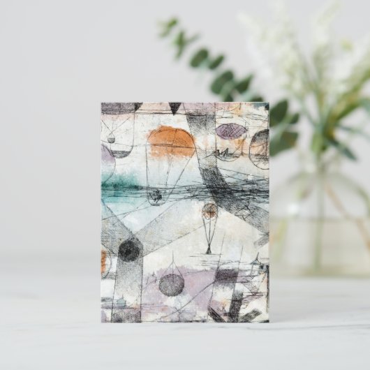 Reich von Air Paul Klee Abstrakter Expressionist Postkarte (Stehend Vorderseite)