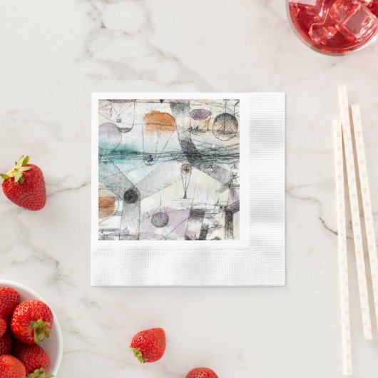 Reich von Air Paul Klee Abstrakter Expressionist Serviette (Beispiel)