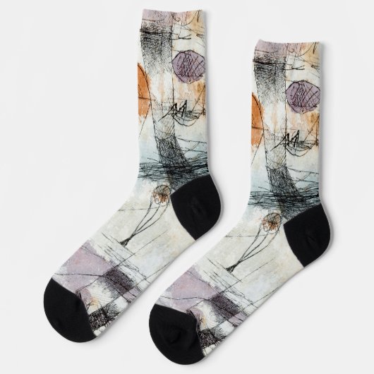 Reich von Air Paul Klee Abstrakter Expressionist Socken (Linkes Detail)