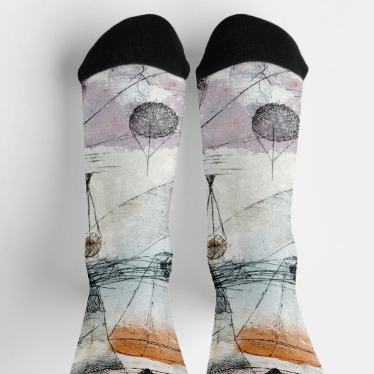 Reich von Air Paul Klee Abstrakter Expressionist Socken (Oben)