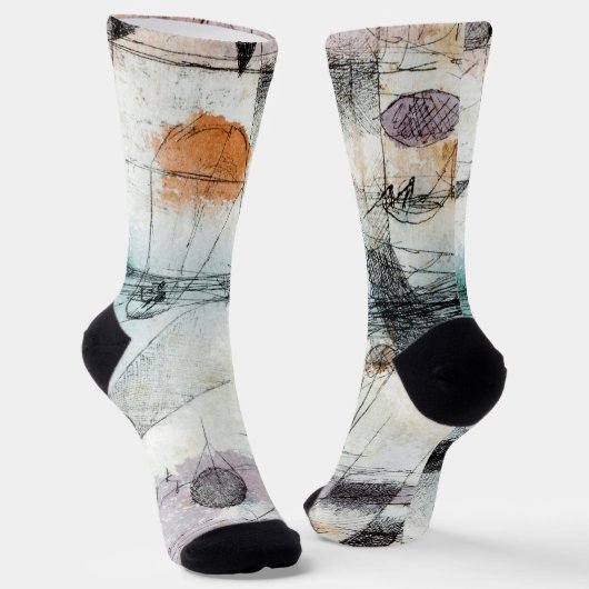 Reich von Air Paul Klee Abstrakter Expressionist Socken (Gewinkelt)